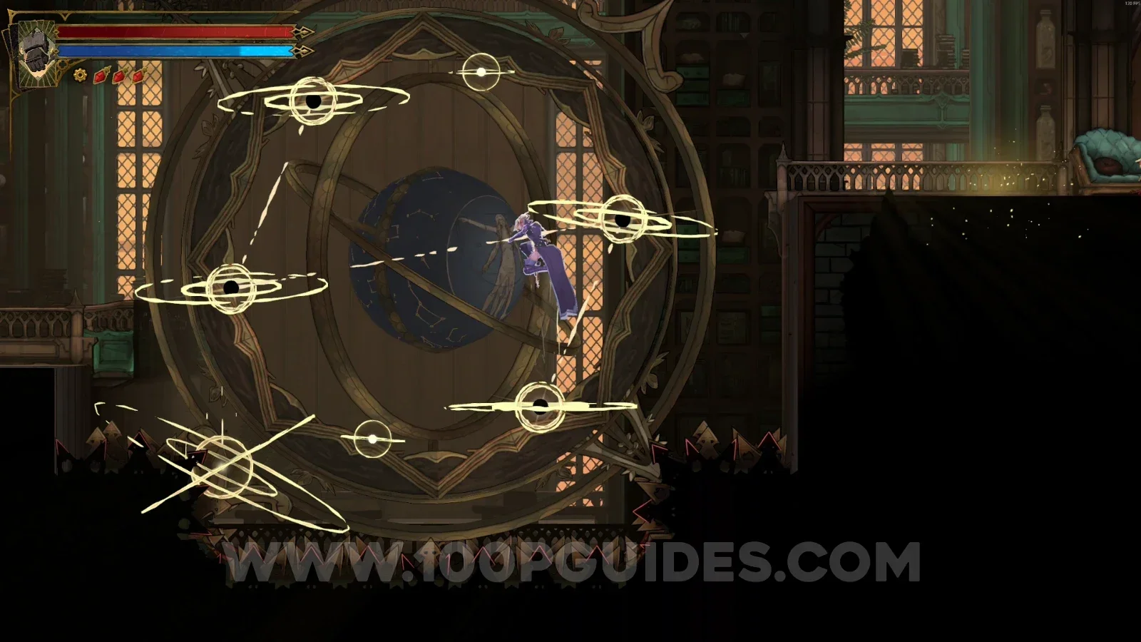 Castlevania Belmonts Curse Library: climbing to the upper part of the area to reveal a secret room