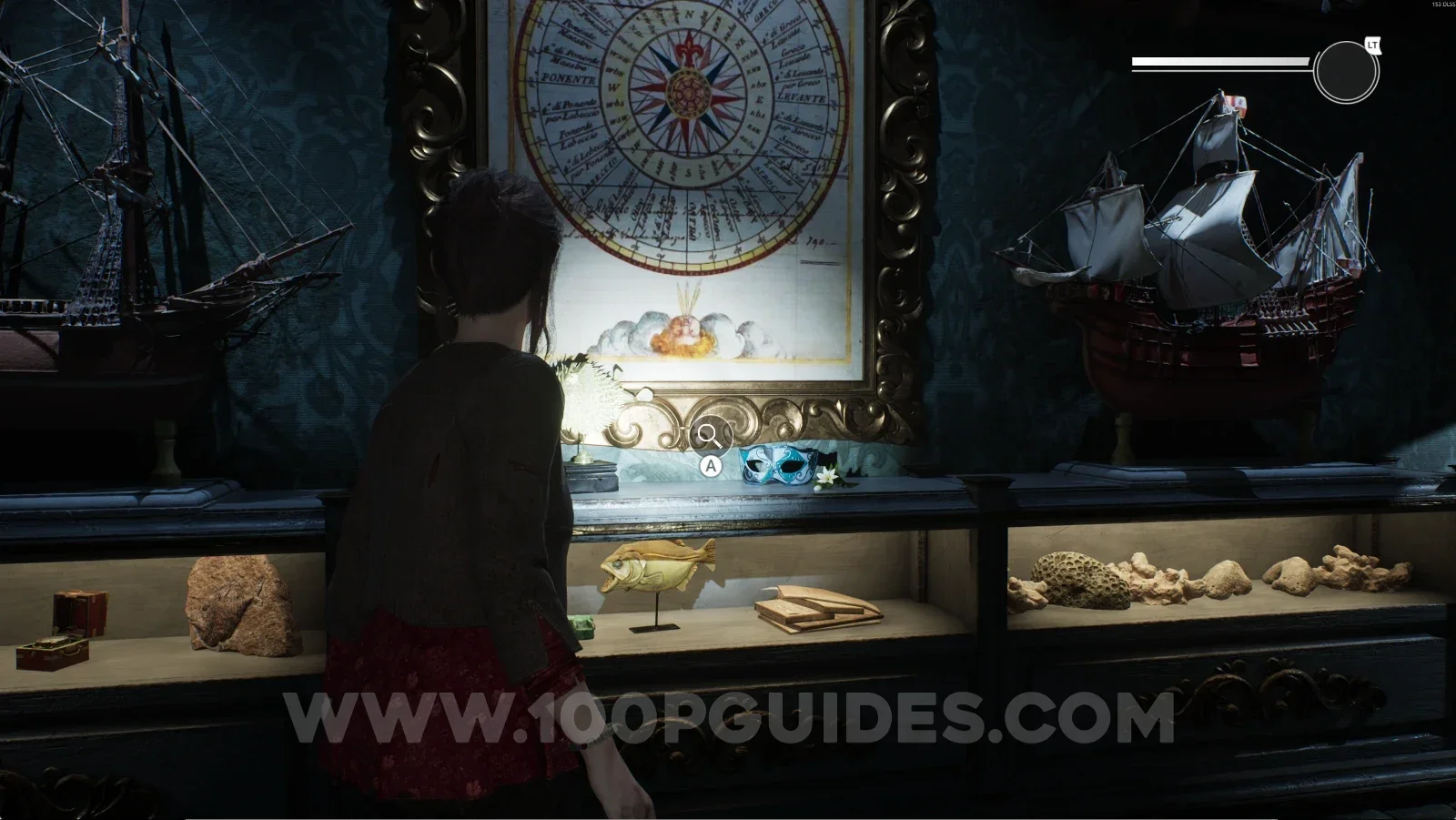 Remothered: Red Nuns Legacy: the display case at the back of the first floor room