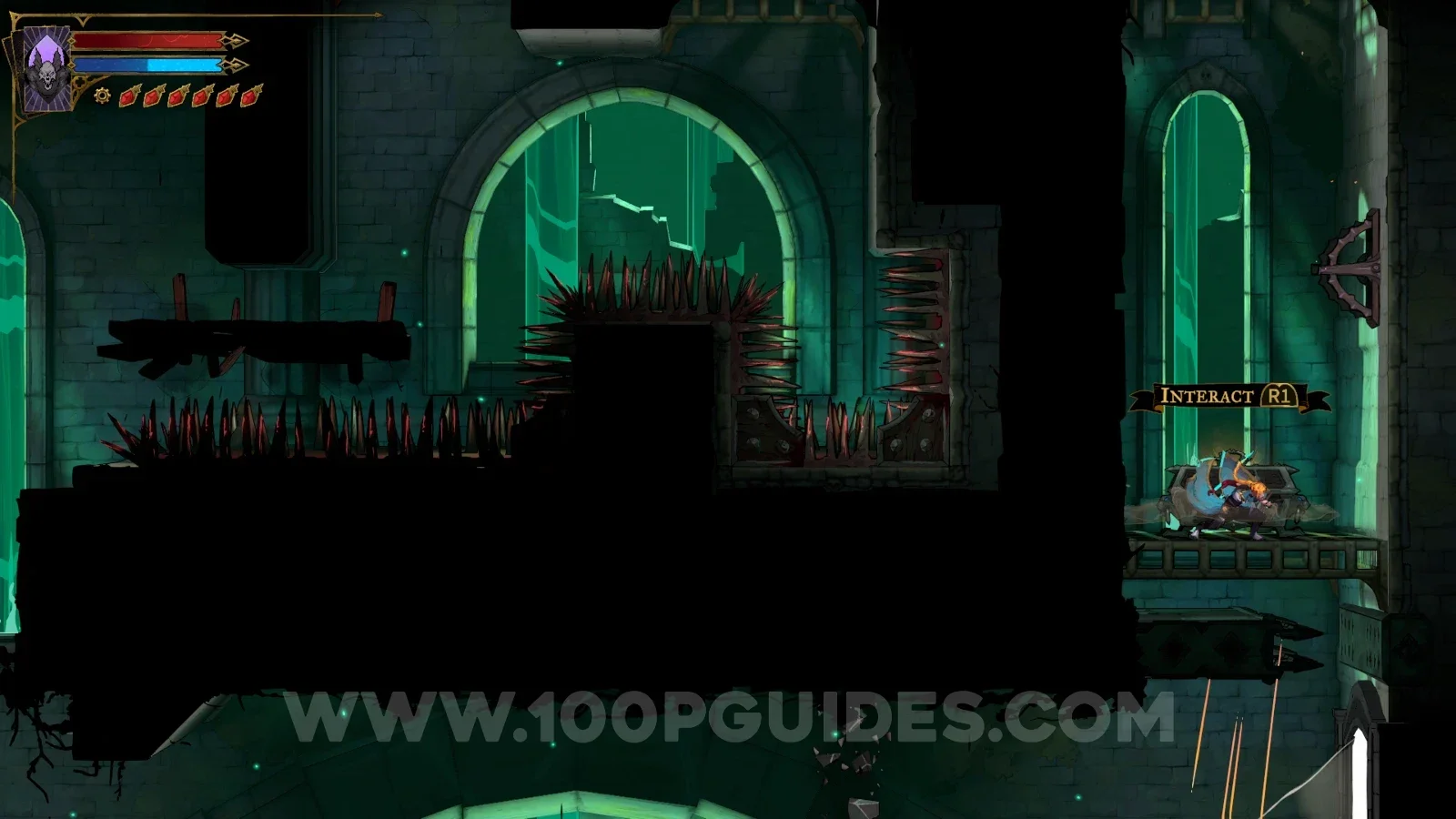 Castlevania Belmonts Curse Hot Springs: going around the newly revealed secret room