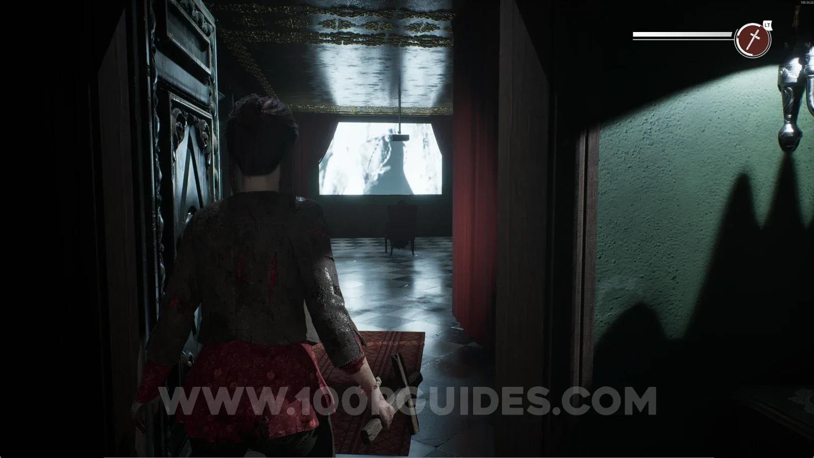Remothered: Red Nuns Legacy: the small room at the bottom of the stairs that starts a cutscene