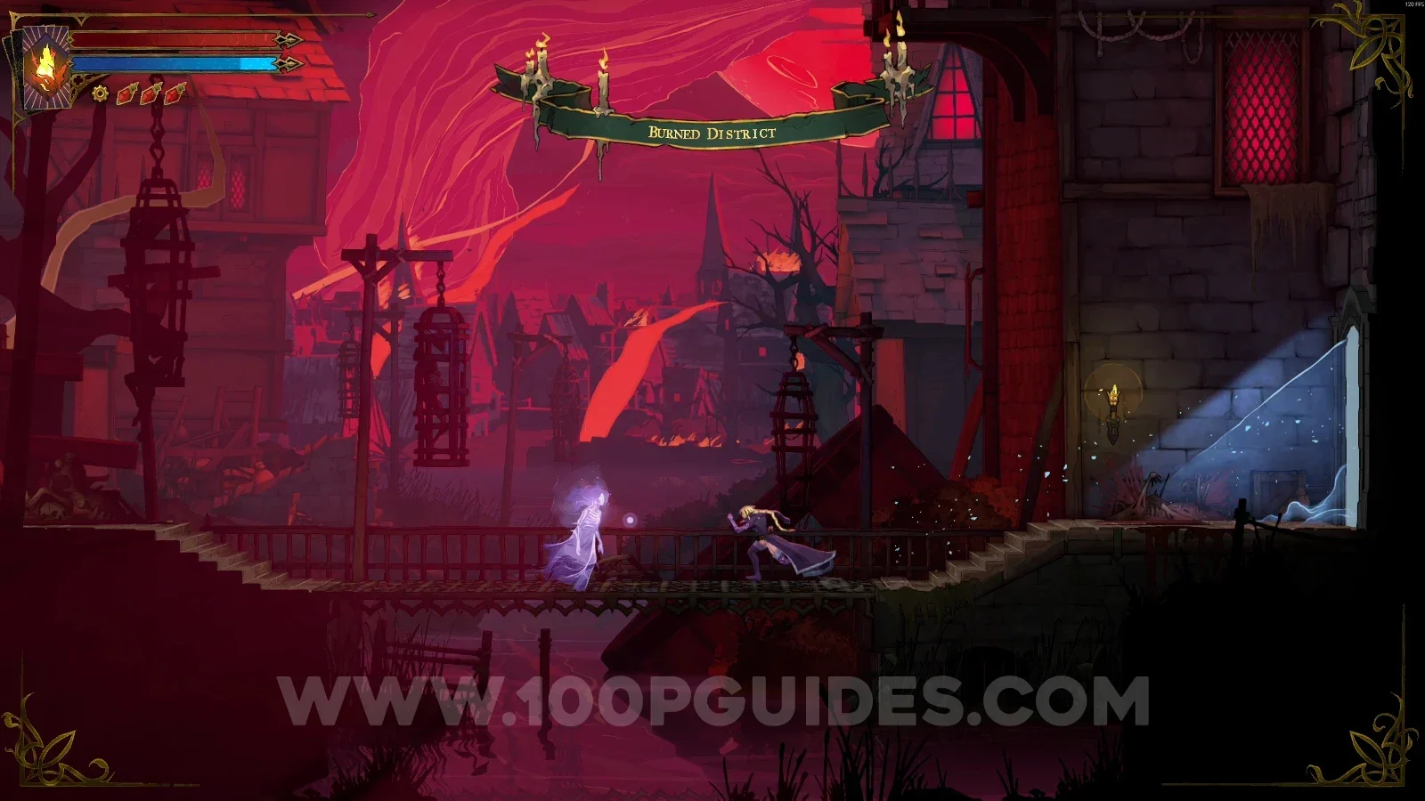 Castlevania Belmonts Curse Burned District: clue The Warrior right after the Mirror of Life