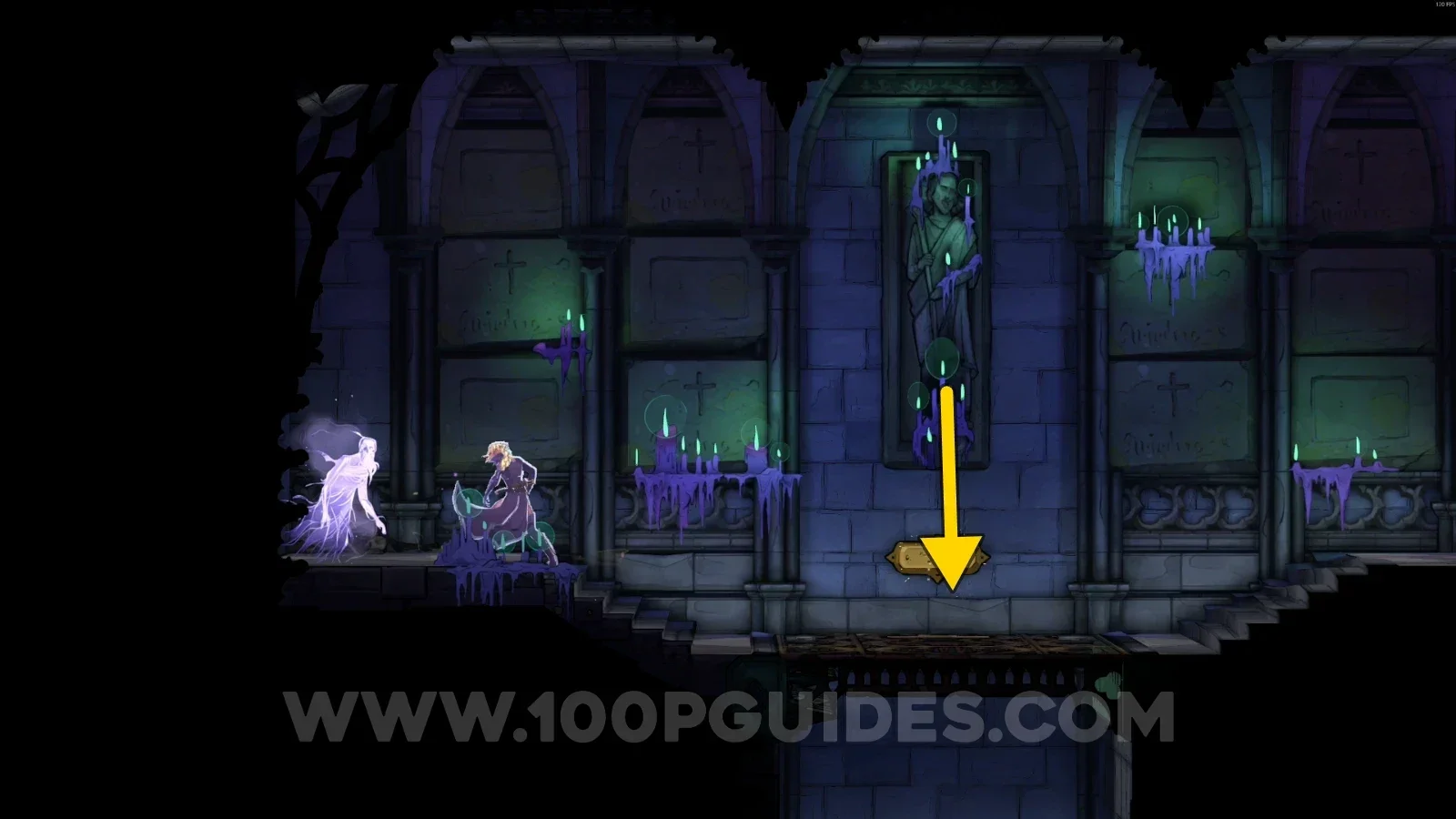 Castlevania Belmonts Curse Clock Tower: going down the platform and following the single path