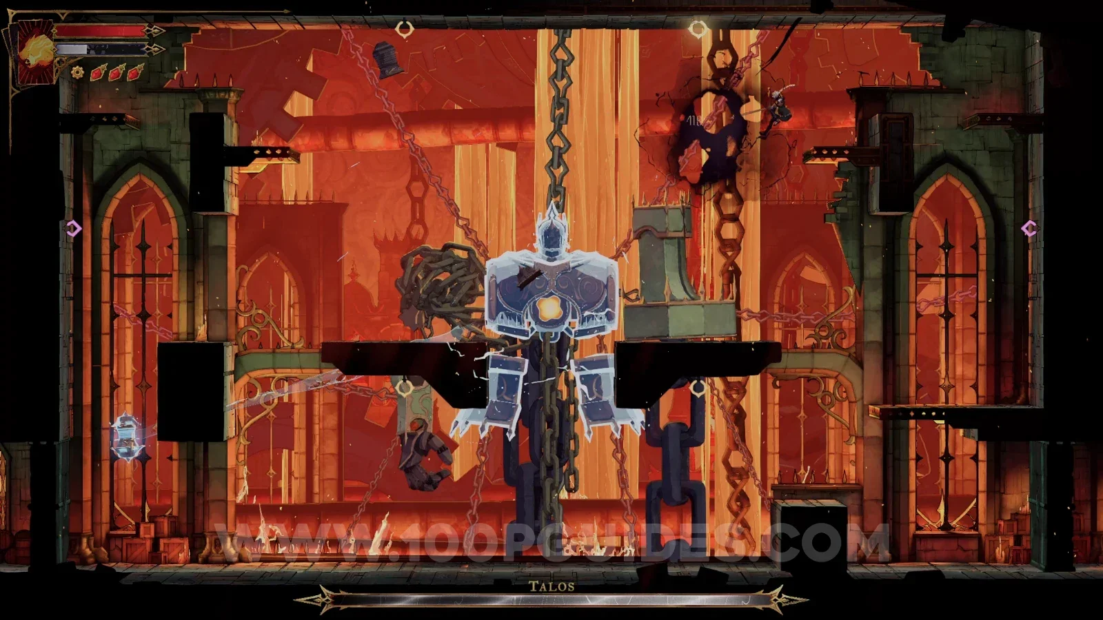 Castlevania: Belmont's Curse Talos Aversion trophy: facing The Builder in the southeast of the Clock Tower