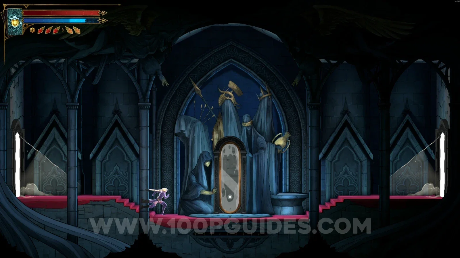 Castlevania Belmonts Curse Entrance Corridor: Mirror of Life #2 in the area marked on the map