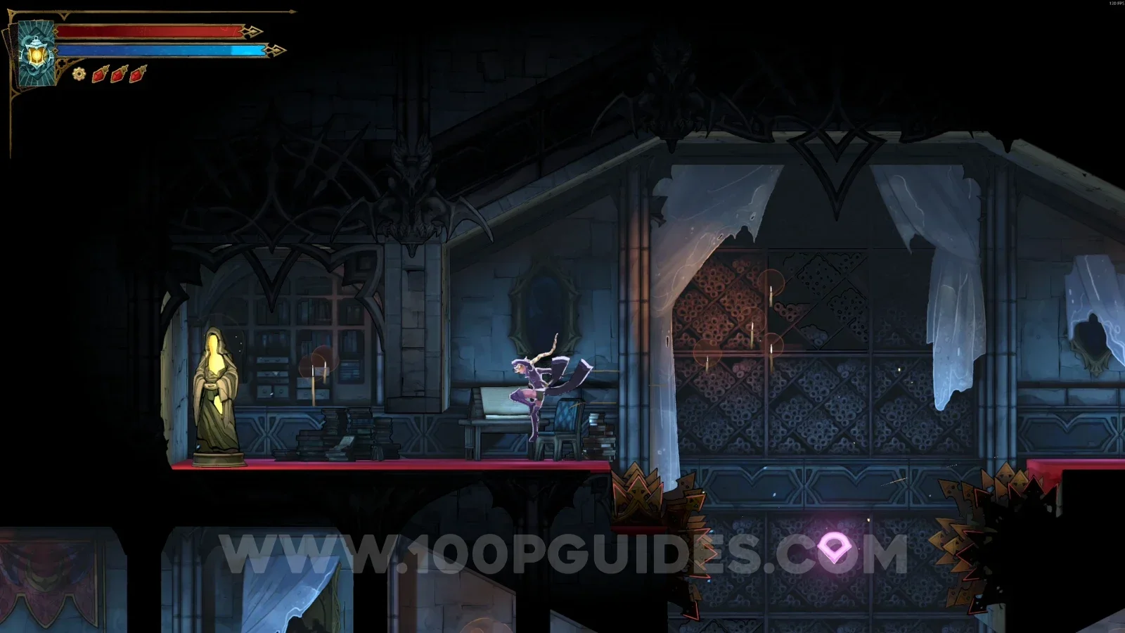 Castlevania Belmonts Curse Grand Hall: XP Statue #14 on the left side at the top of the area