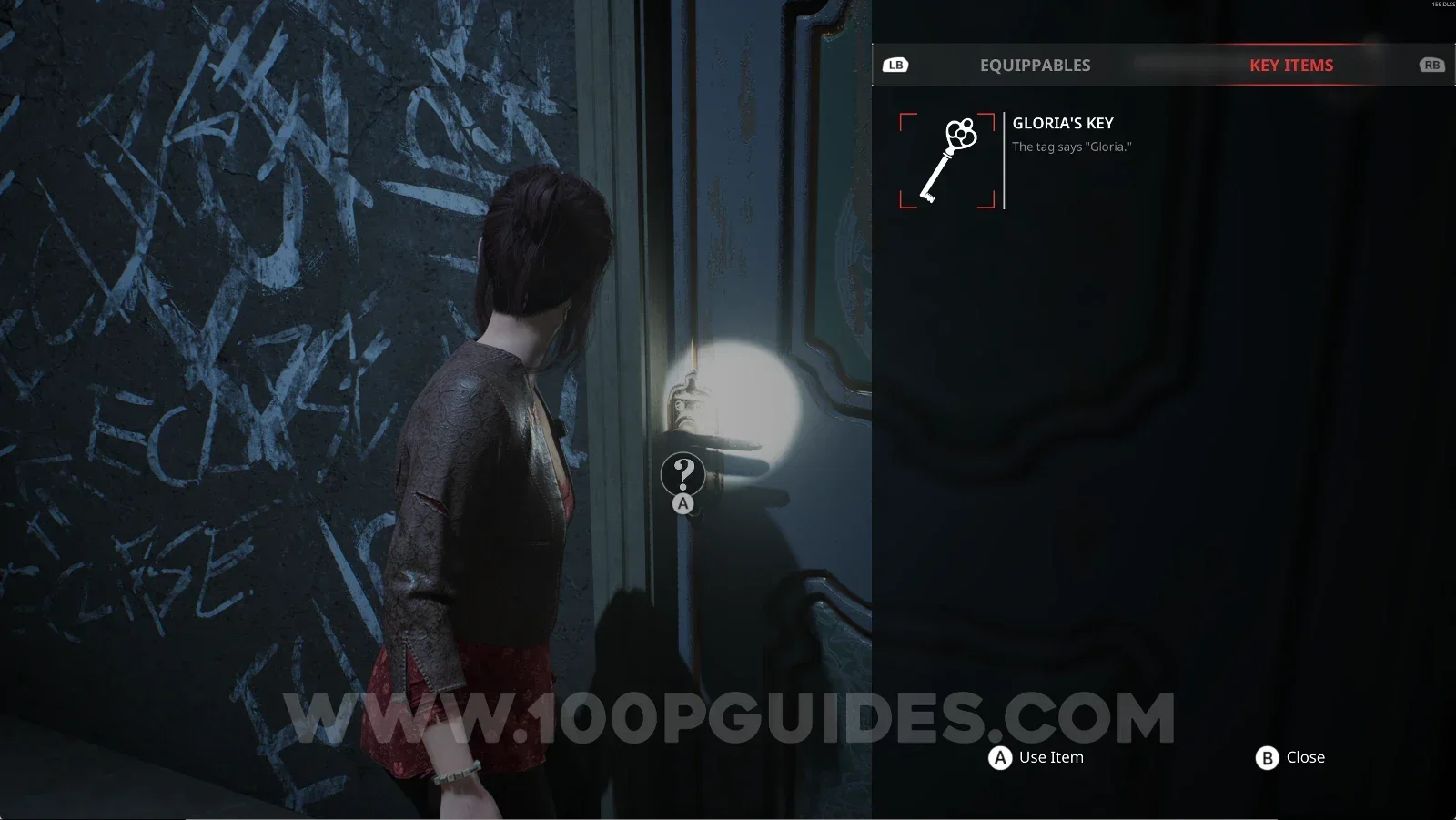 Remothered: Red Nuns Legacy: using Gloria's Key on the door at the top of the stairs