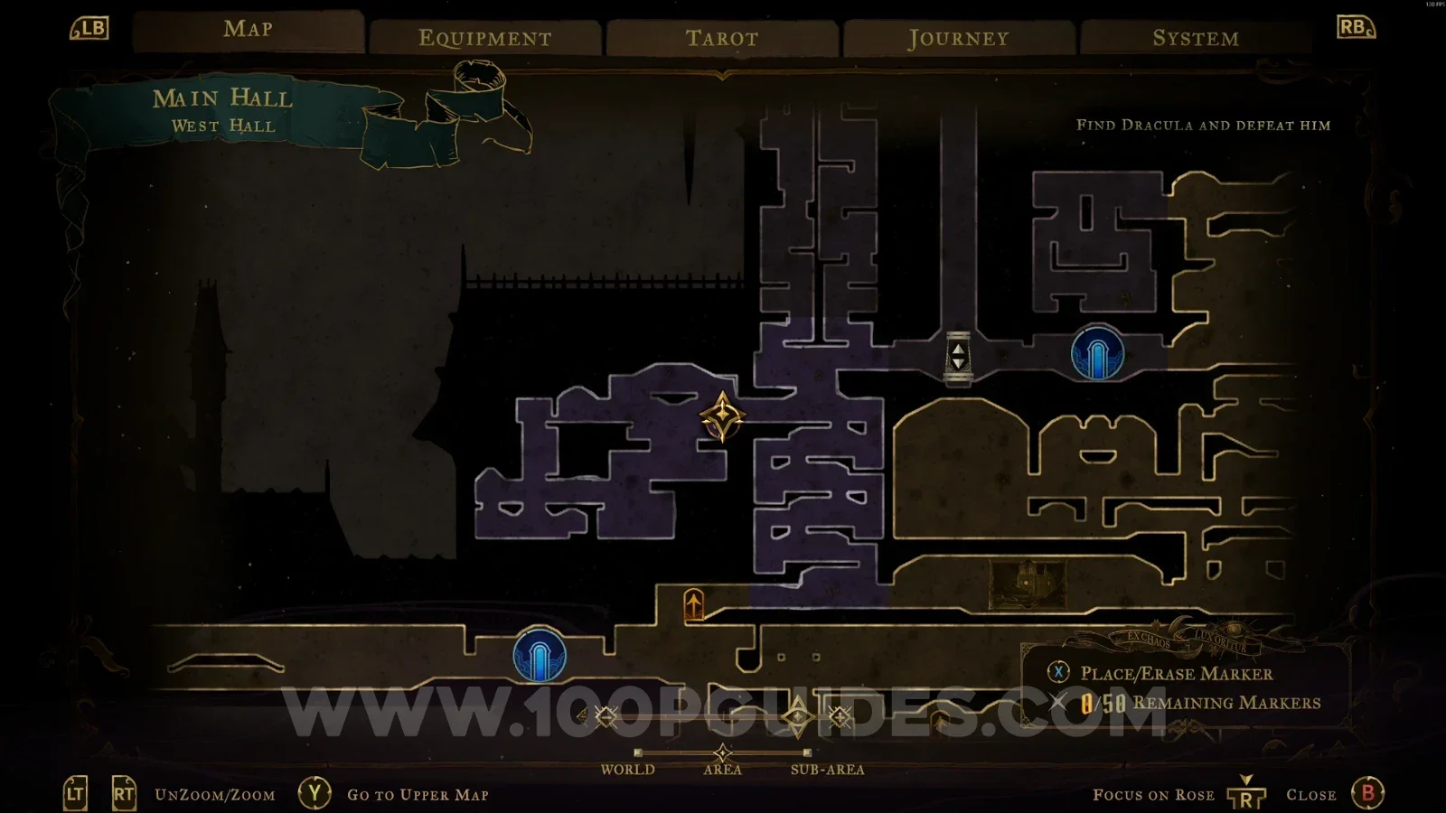 Castlevania Belmonts Curse West Hall: using the painting to reach the upper part of the area