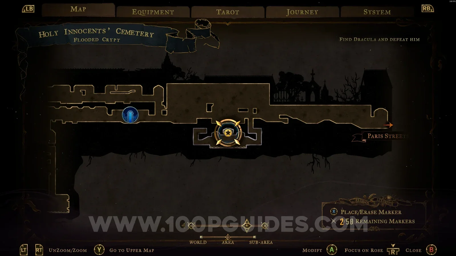 Castlevania Belmonts Curse Flooded Crypt: location of Blue Book #4 at the top of the area