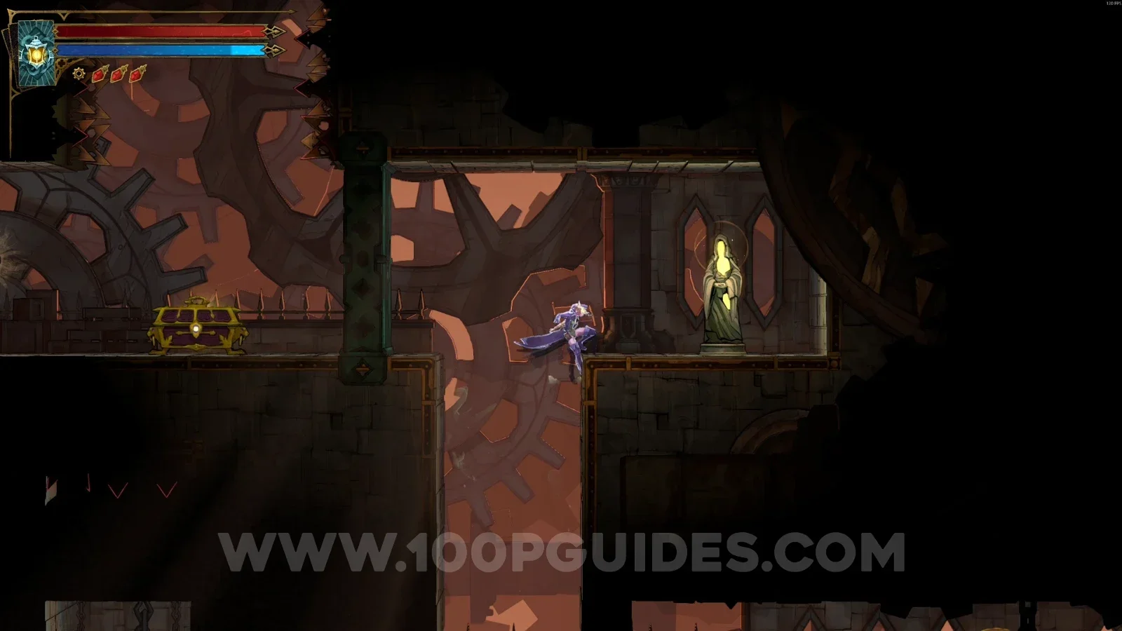 Castlevania Belmonts Curse Mechanic's Ascent: XP Statue #101 in the marked area