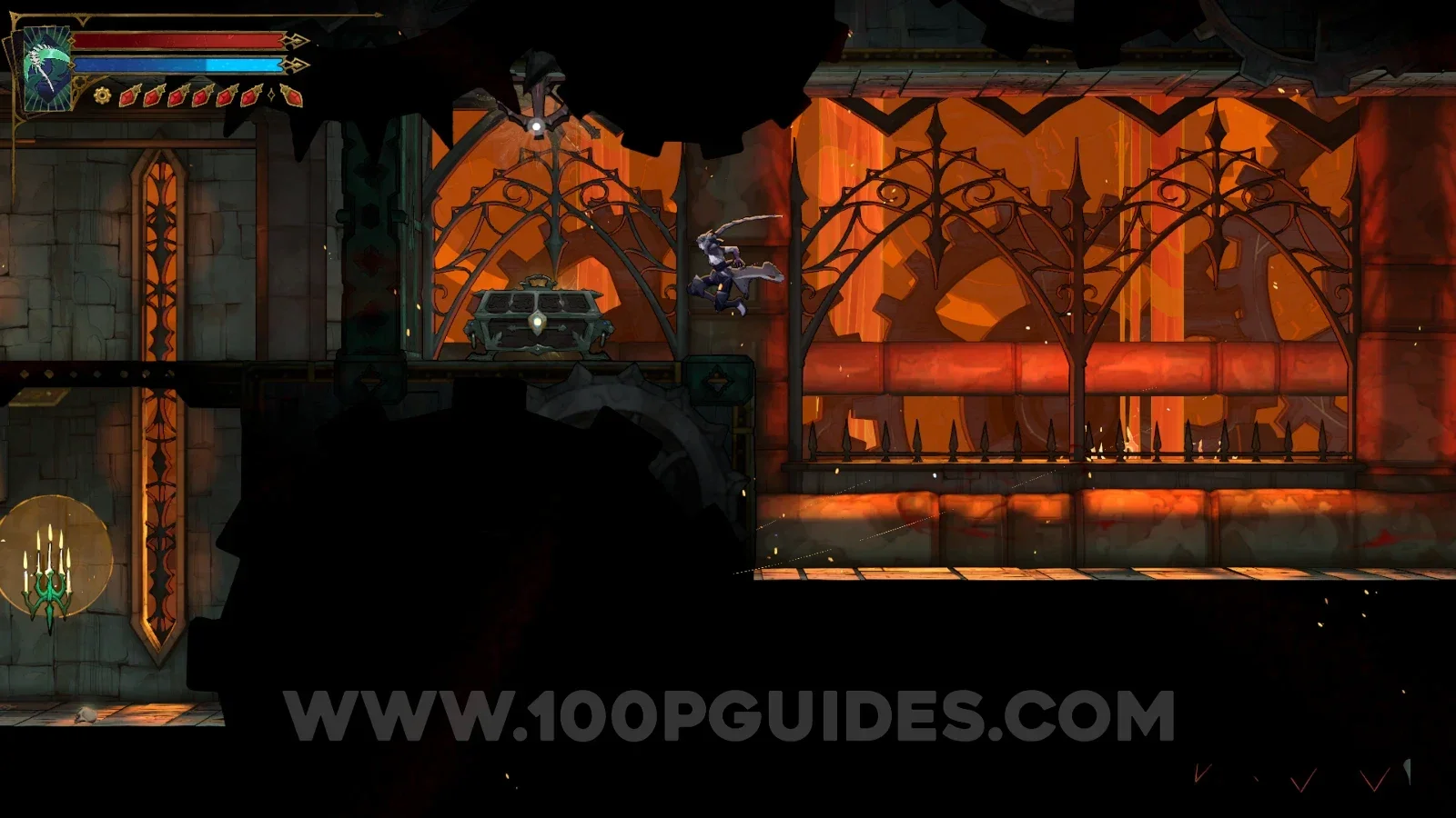 Castlevania Belmonts Curse Path Of The Builder: climbing up on the right after the block drops