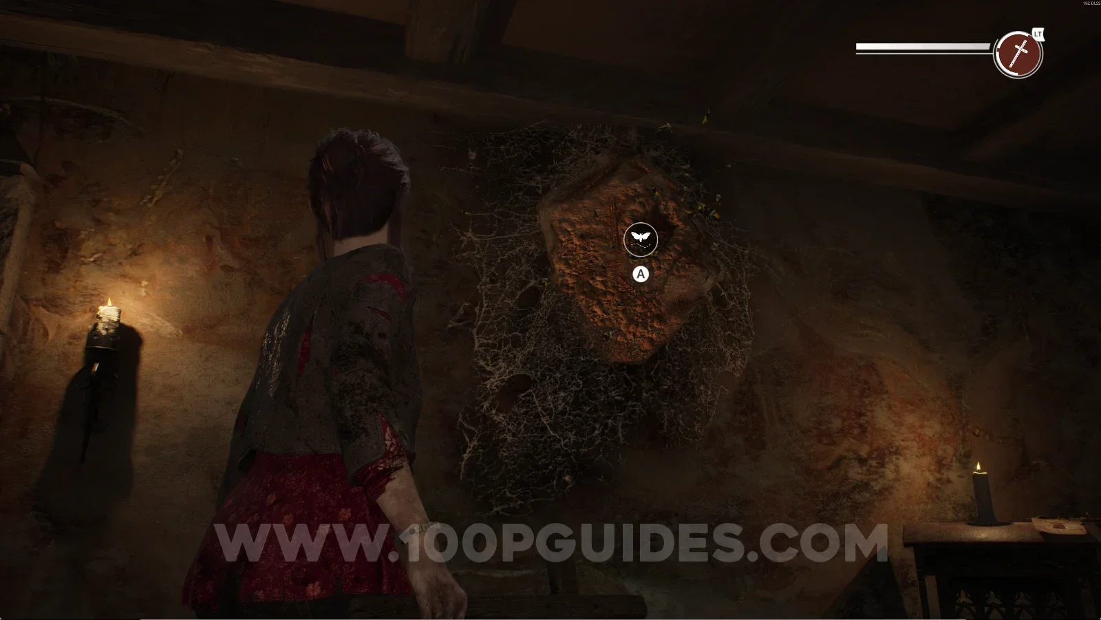 Remothered: Red Nuns Legacy Convent: interacting with the cocoon full of moths