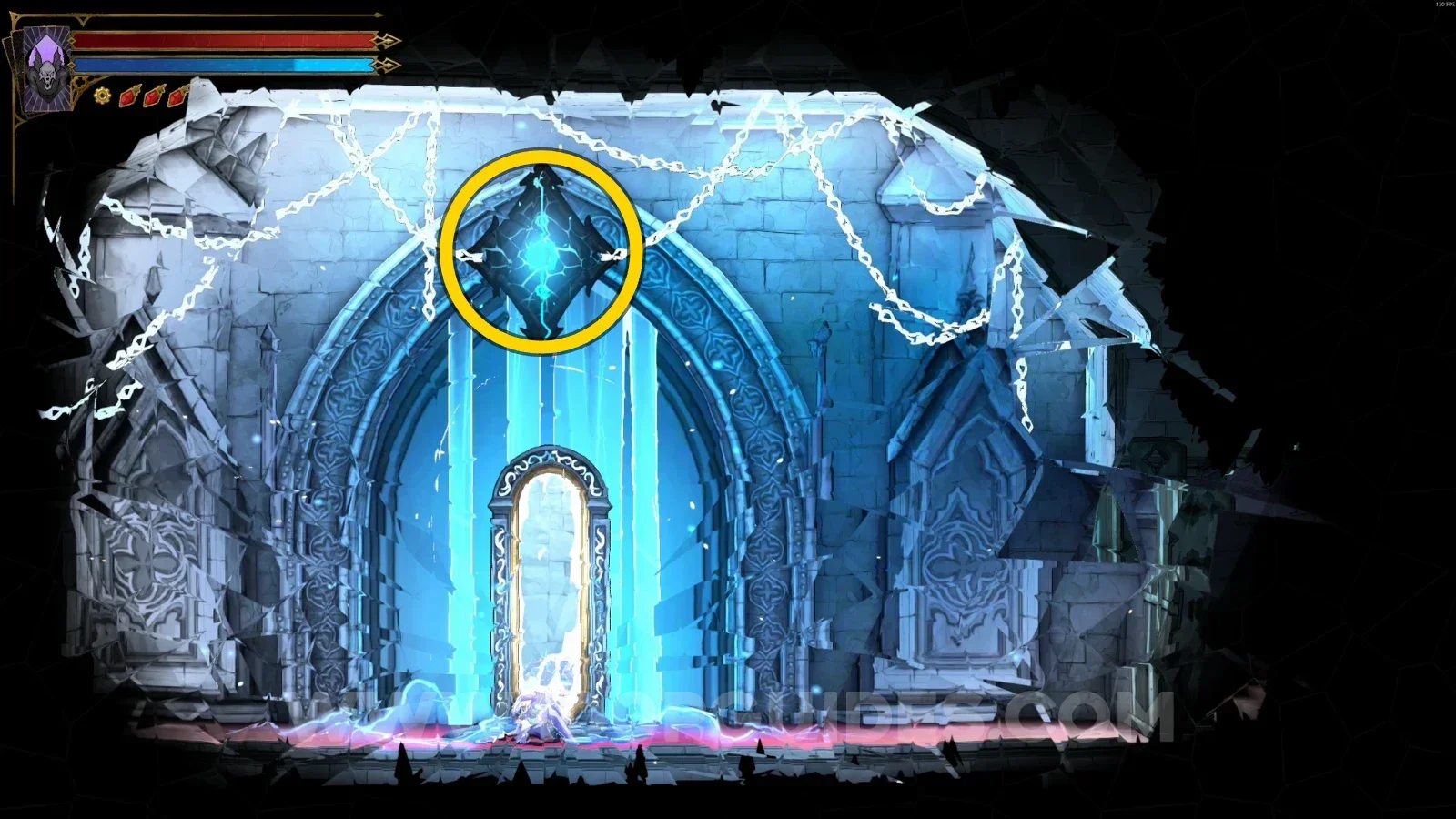 Castlevania Belmonts Curse Notre-Dame East Gallery: crouching in front of the mirror to return