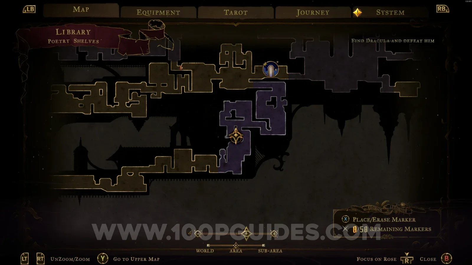 Castlevania Belmont's Curse Poetry Shelves: using the slide on the left side of the area