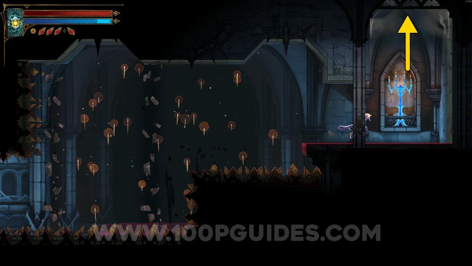 Castlevania Belmonts Curse Mirror Rooms: following the single path right toward XP Statue #20