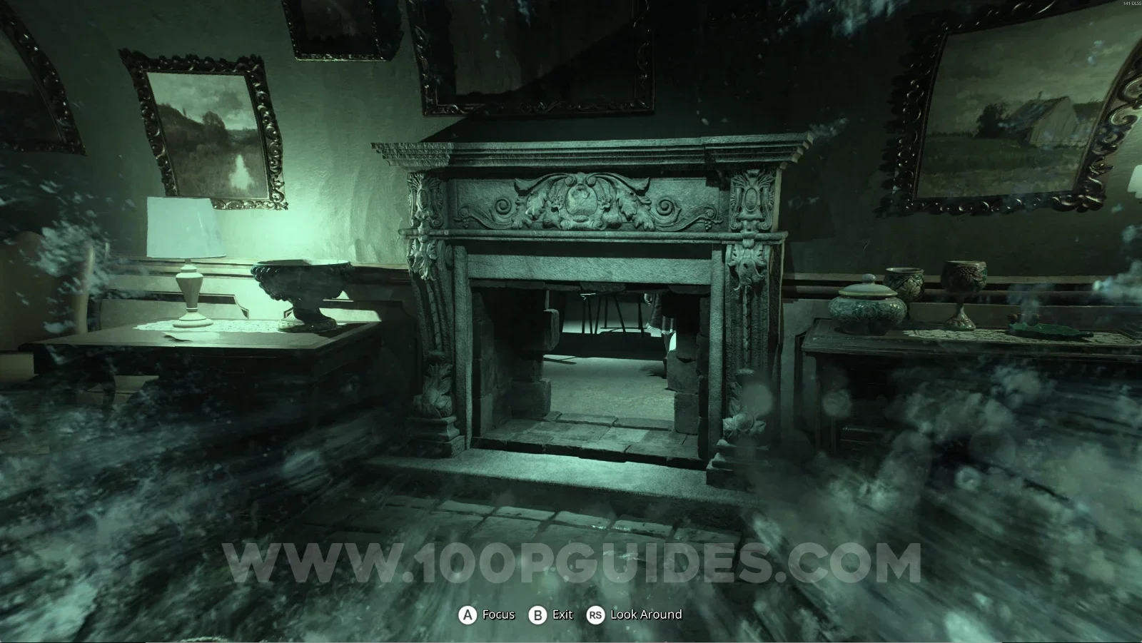 Remothered: Red Nuns Legacy Art Gallery: the passage revealed in the fireplace