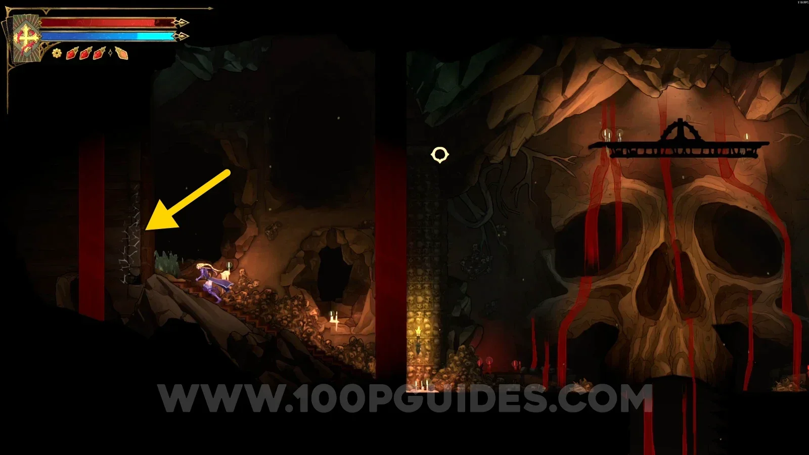 Castlevania Belmonts Curse Jaws Of Limbo: the secret room revealed behind the broken wall