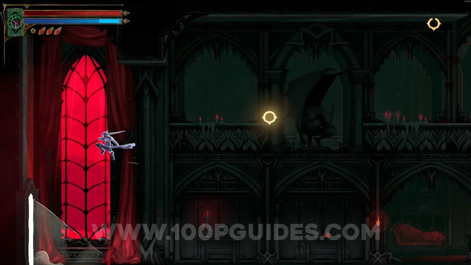 Castlevania Belmonts Curse Sanctuary Of Solitude: heading to the lever on the left side of the area