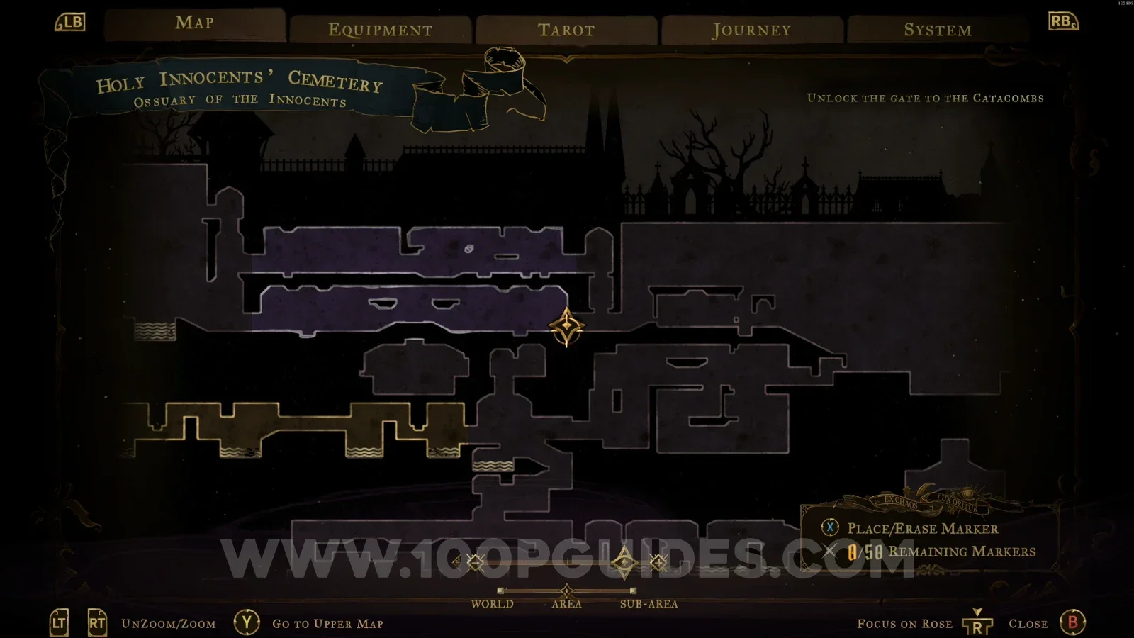 Castlevania Belmont's Curse Ossuary Of The Innocents: climbing to the upper part with the Arcane Whip