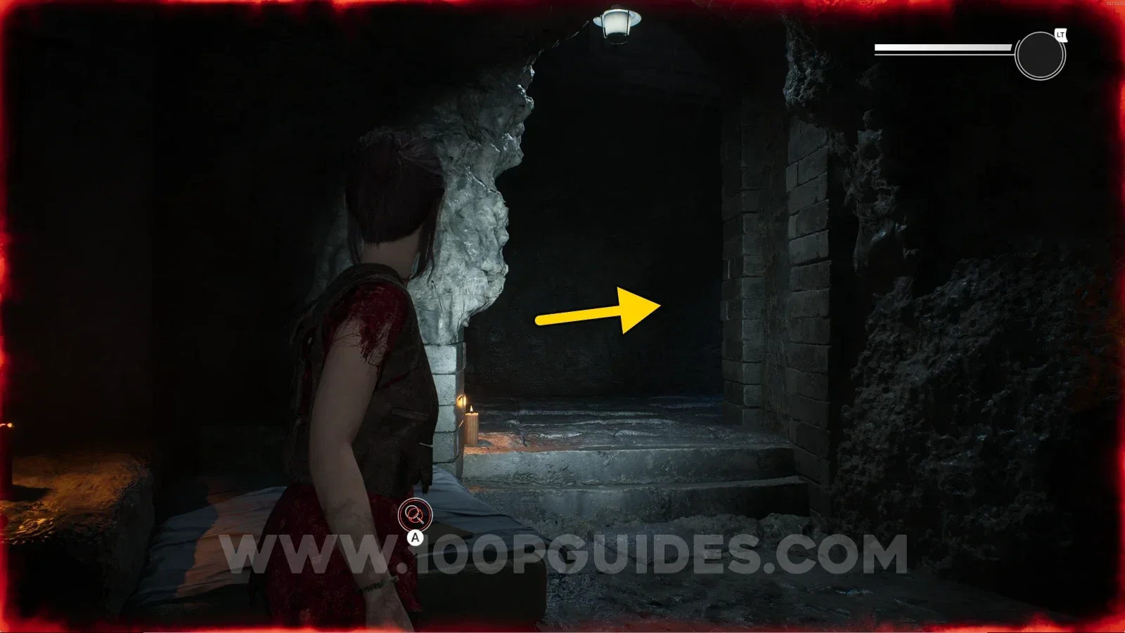 Remothered: Red Nuns Legacy Catacombs: leaving through the door of the file room