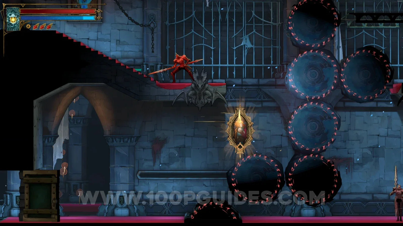 Castlevania Belmonts Curse Grand Hall: using the painting to climb up and heading left to the Crematorium