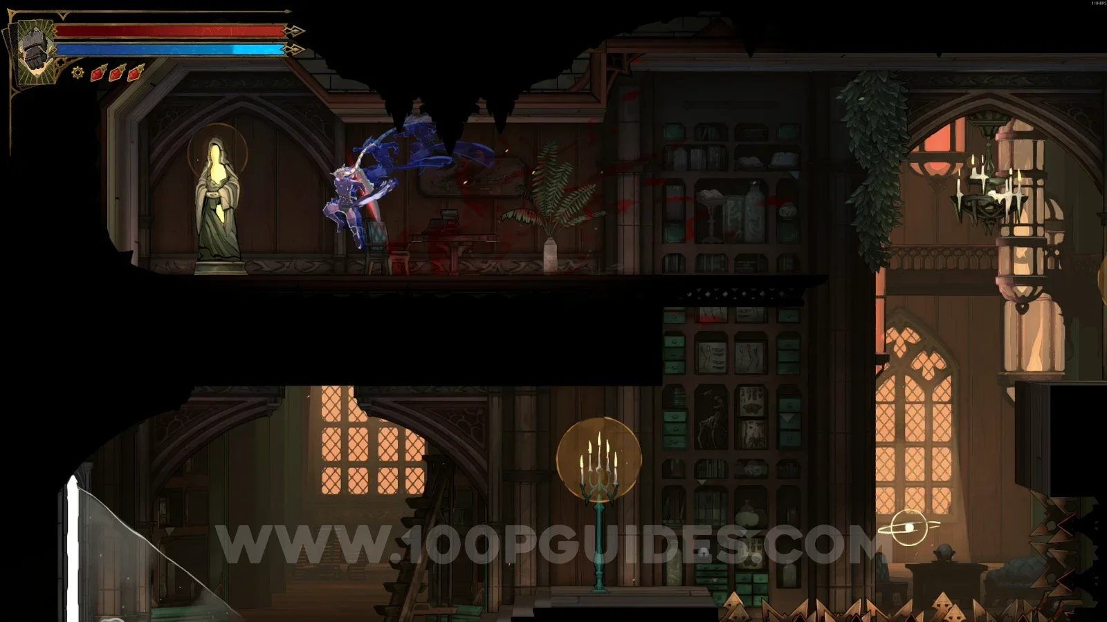 Castlevania Belmont's Curse Exhibition Room: XP Statue #8 in the area marked on the map