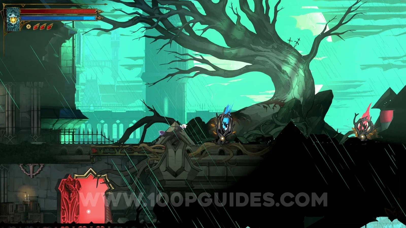 Castlevania Belmonts Curse Old Gallery: Brave Heart Fragment #2 and Wise Heart Fragment #3 after the lever