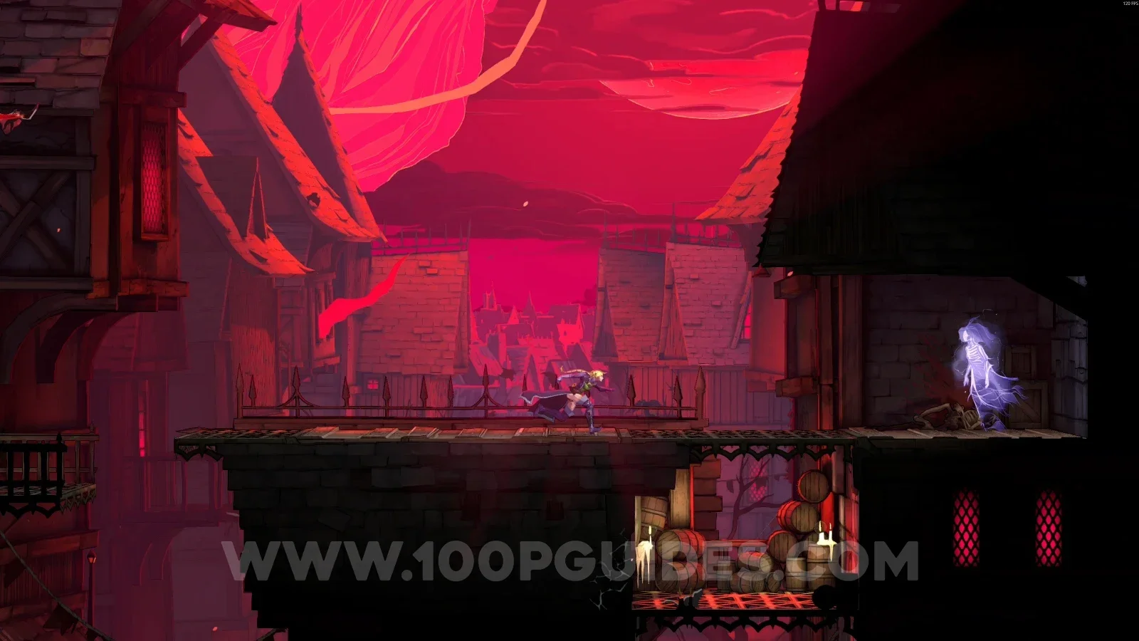 Castlevania Belmonts Curse Ruined Market: clue The Fallen in the upper part of the area