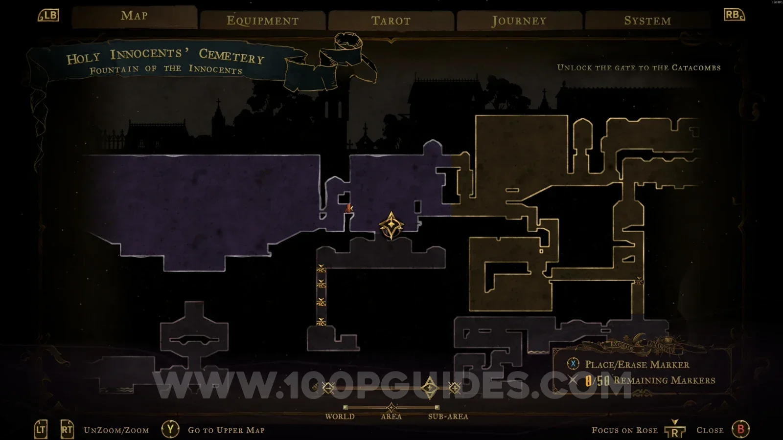 Castlevania Belmont's Curse Pillaged Tombs: using the slide on the right side of the area