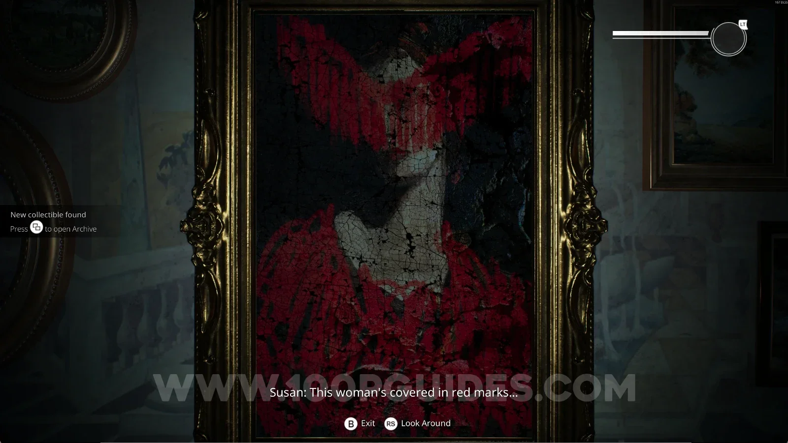 Remothered: Red Nuns Legacy: the Portrait Of A Woman Stained In Red on the wall