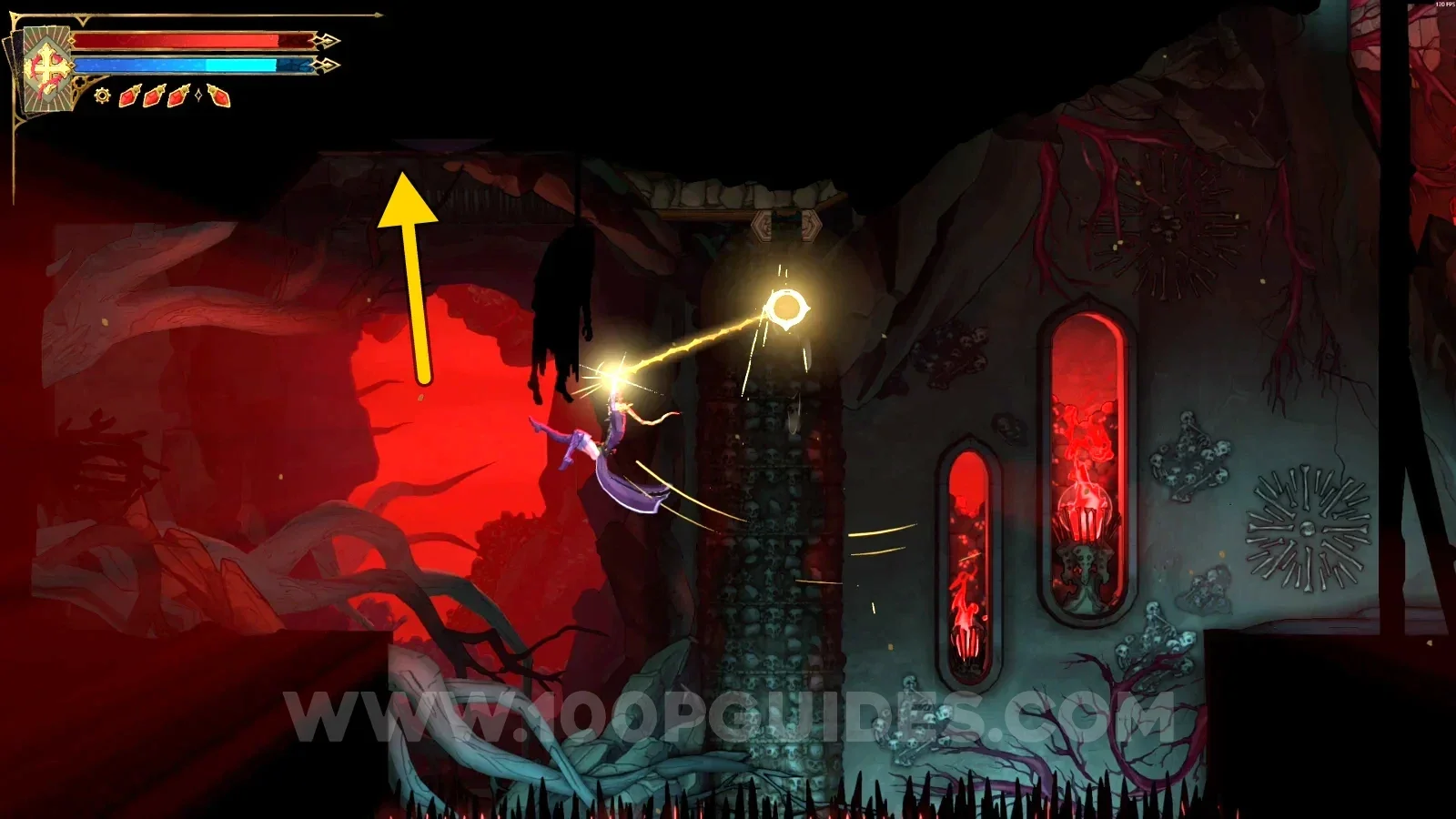 Castlevania Belmonts Curse Throat Of Hell: hidden area revealed on the left side