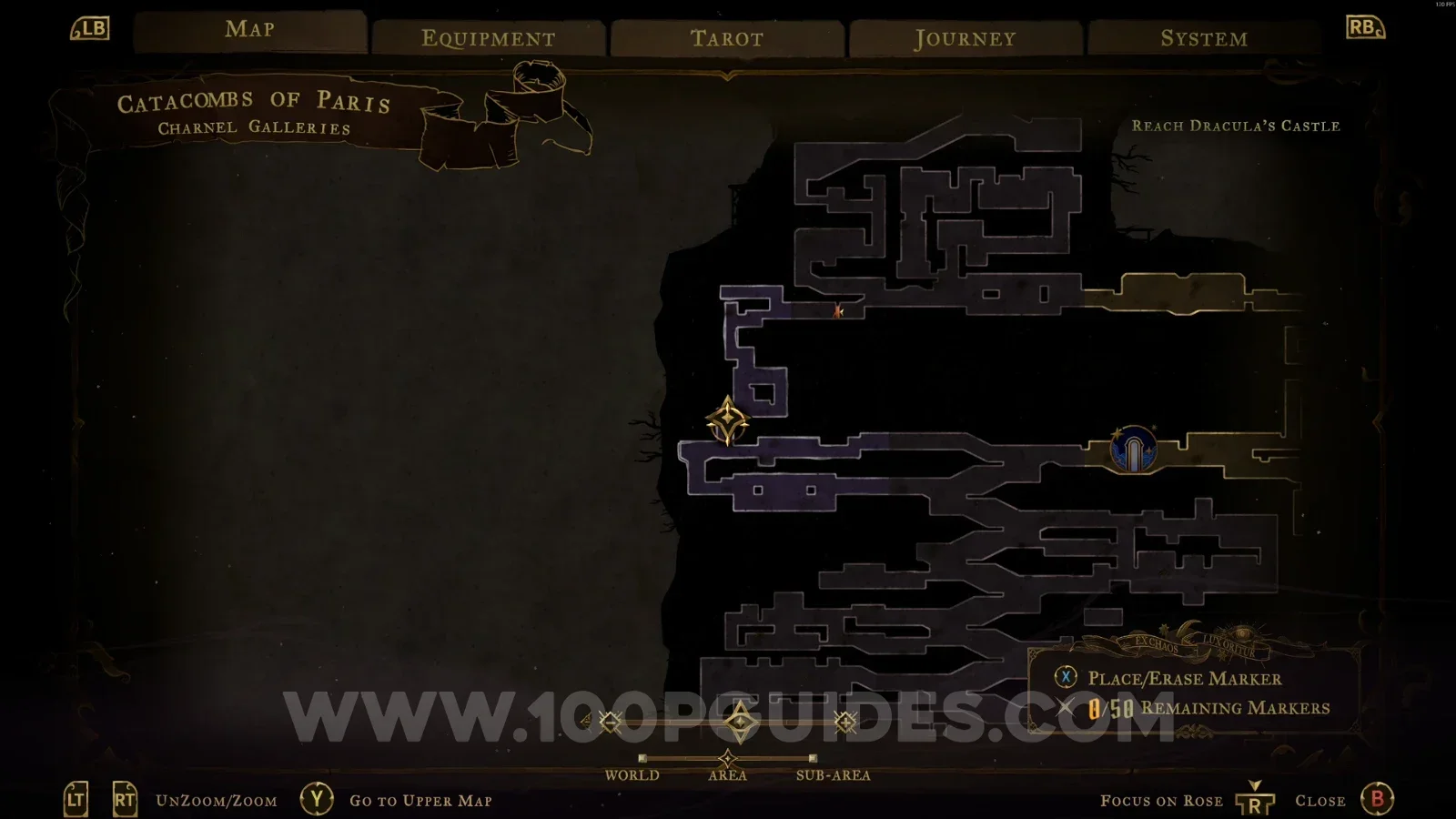 Castlevania Belmonts Curse Charnel Galleries: climbing to the top of the area toward the clue