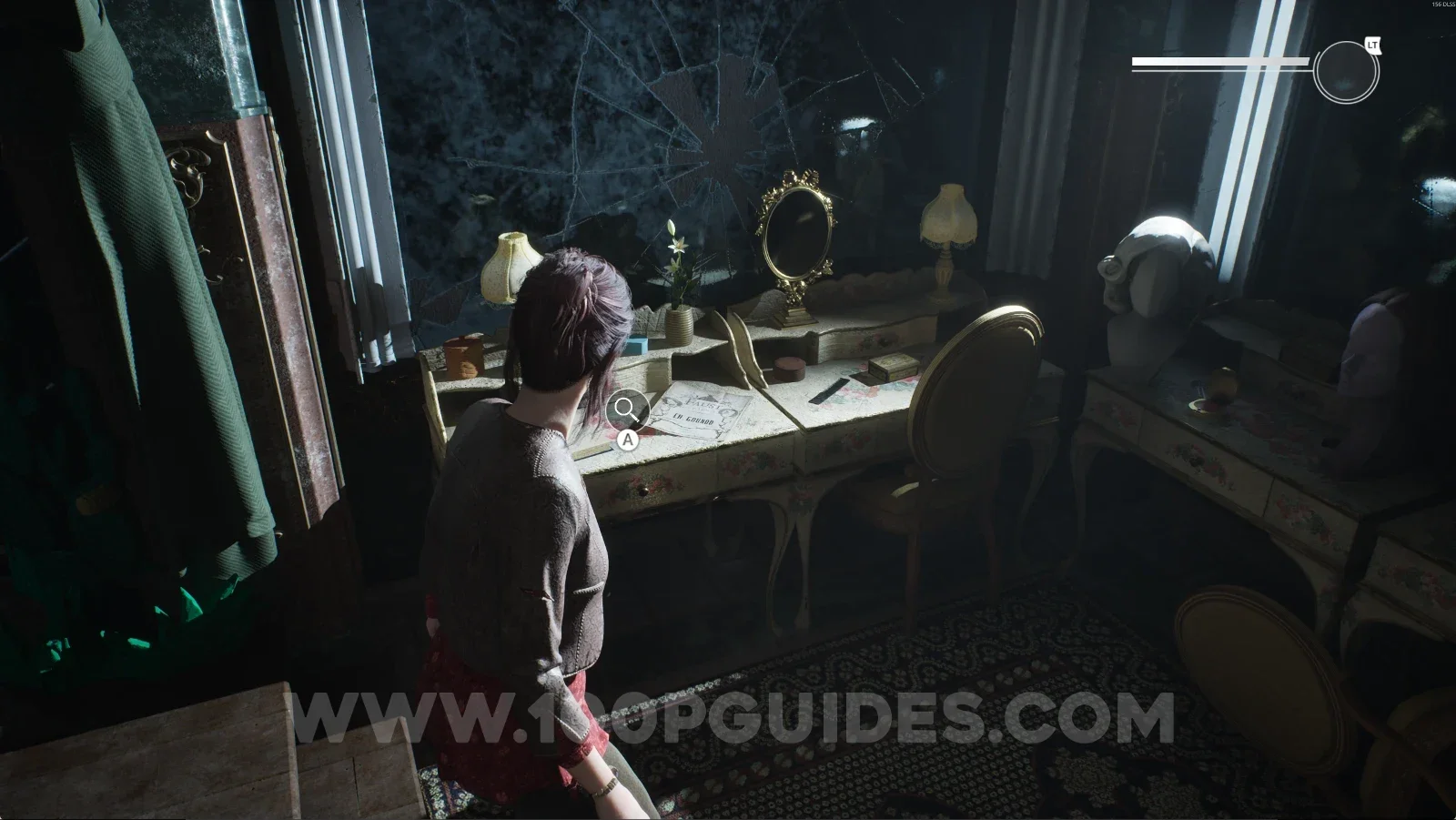 Remothered: Red Nuns Legacy Sala delle Meraviglie: the vanity where the blue book was