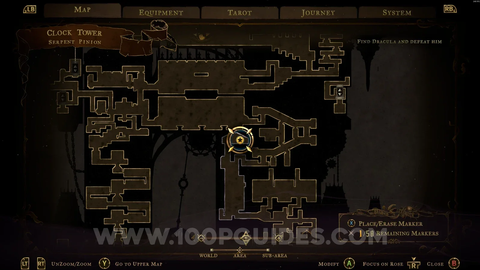 Castlevania Belmonts Curse Serpent Pinion: interacting with the gear at the entrance for Brave Heart Fragment #19