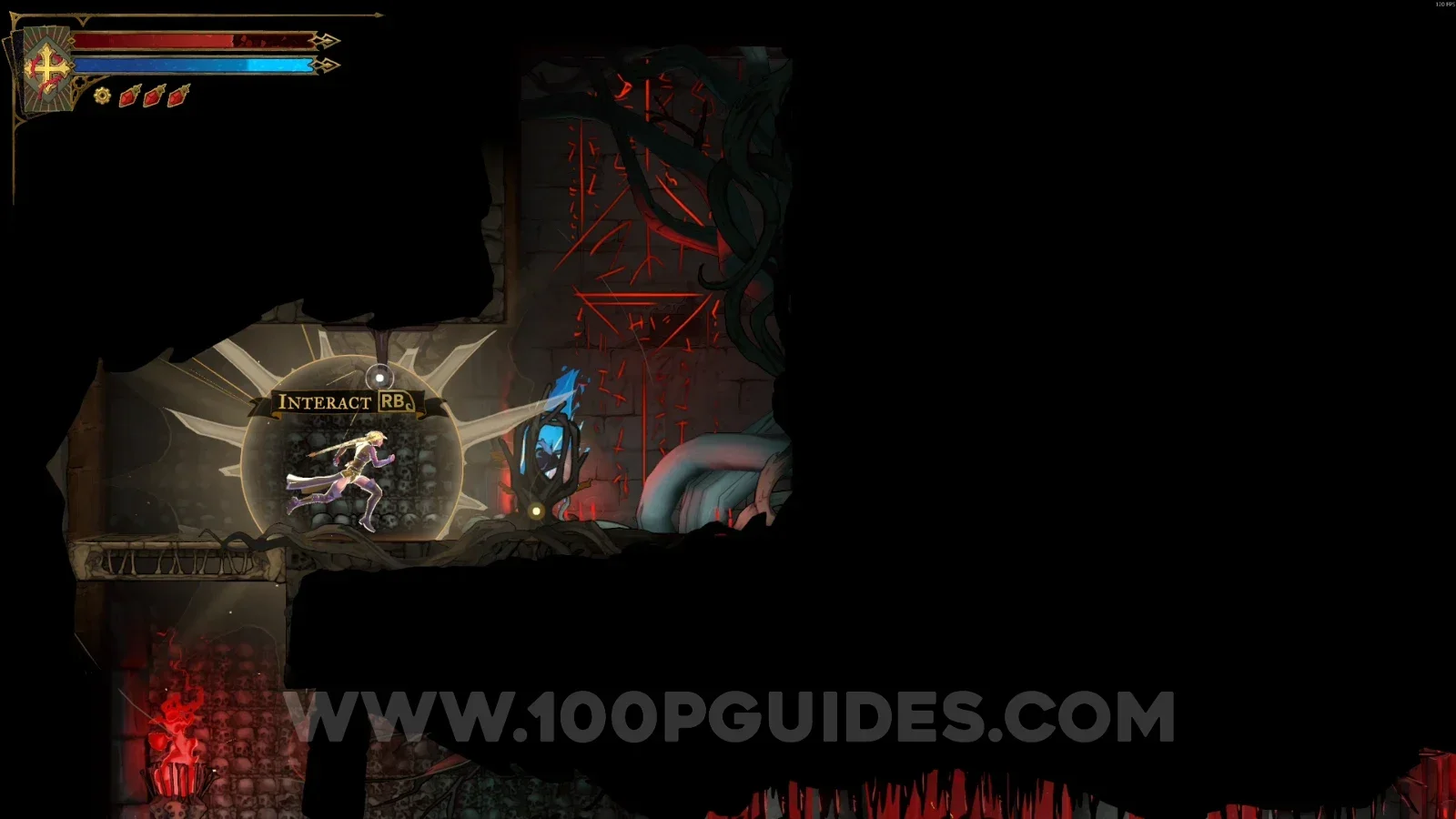 Castlevania Belmont's Curse Hall Of The Fallen Angels: Wise Heart Fragment #9 reached past the saws