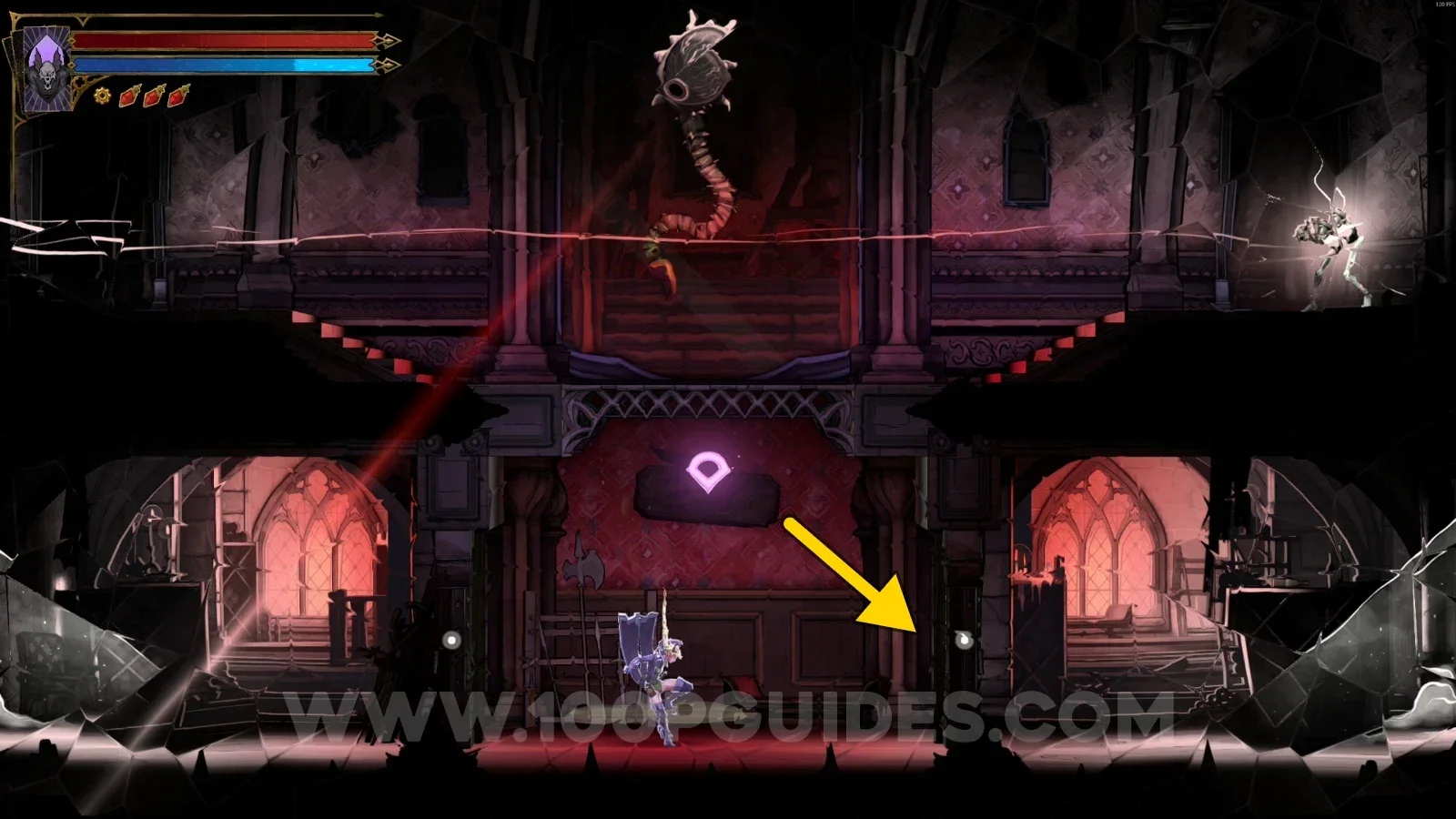 Castlevania Belmonts Curse Hall of Mirrors: going through the door on the right