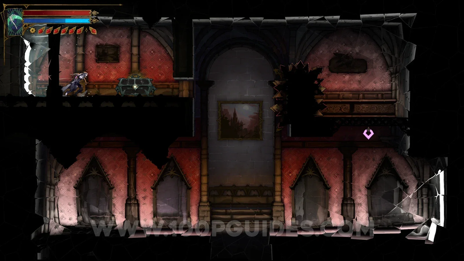 Castlevania Belmonts Curse Delived Level: using the portal on the right side