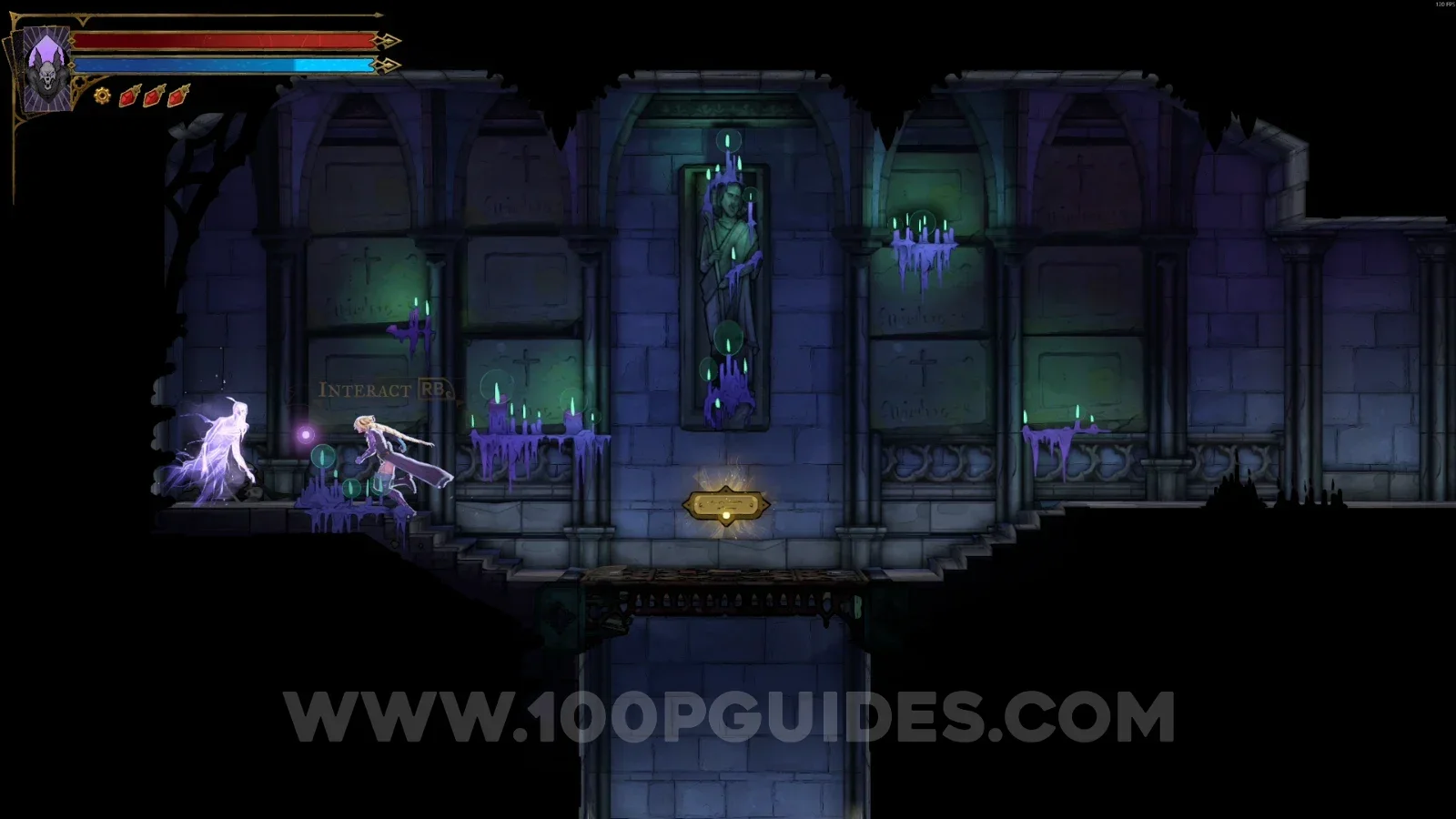 Castlevania Belmonts Curse Great Organ Room: the ghost giving The Shadow clue behind the left wall