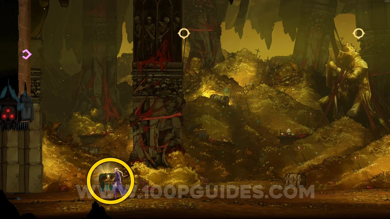 Castlevania Belmonts Curse Circle Of Greed: chest holding the Ferryman's Obol in the boss area