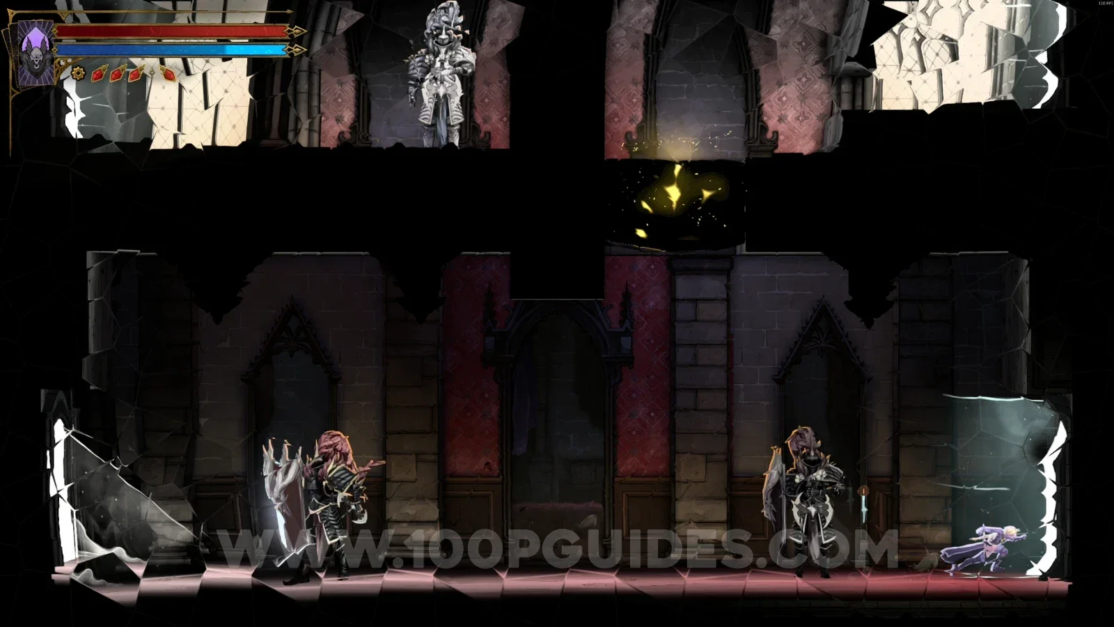 Castlevania Belmonts Curse Hall of Mirrors: going through the portal in front of you