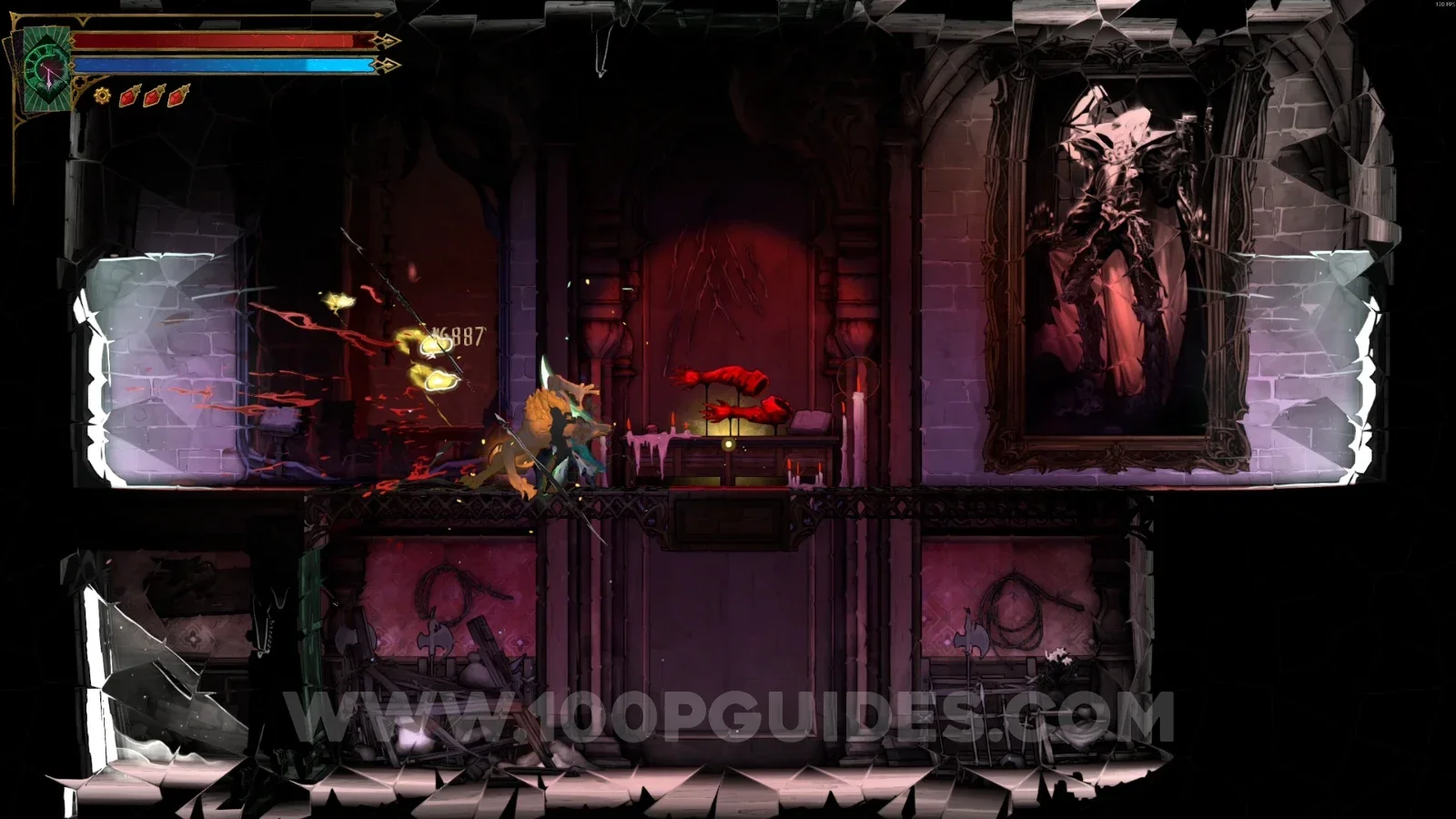 Castlevania Belmonts Curse Level Deviled: Weapon #1, Bernhard's Wrath, in the teleport area