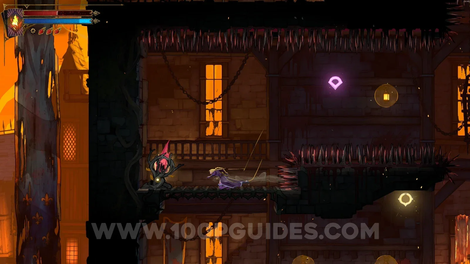 Castlevania Belmonts Curse Prison Tower: Brave Heart Fragment #2 at the top of the climb