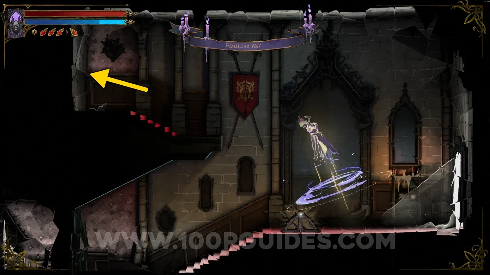 Castlevania Belmonts Curse Hall of Mirrors: going around the area to reach the Wise Heart