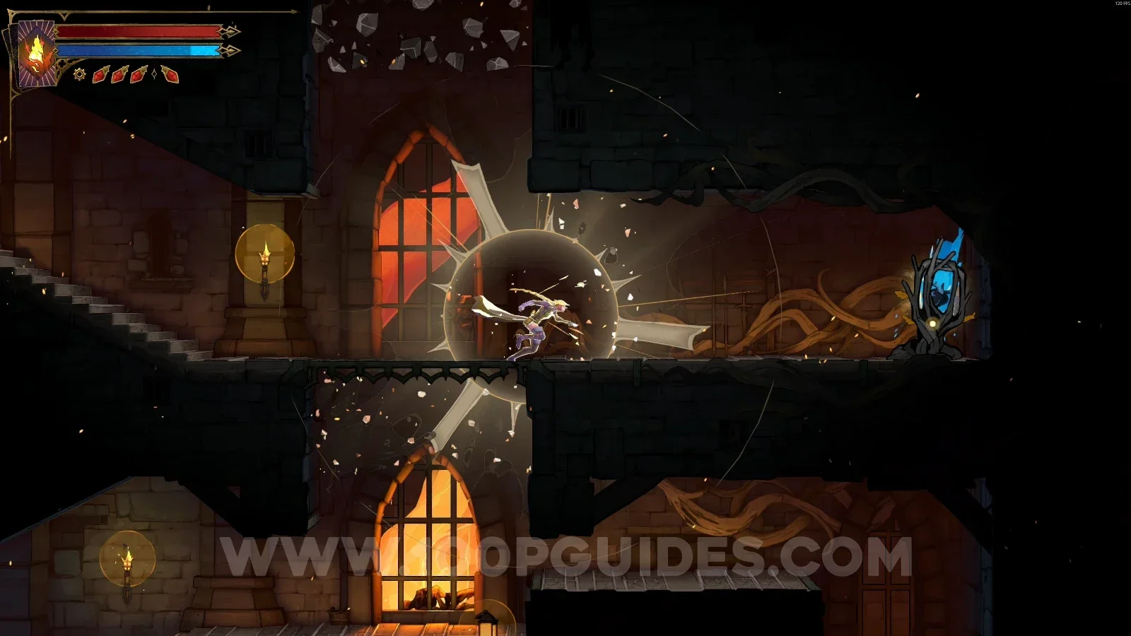 Castlevania Belmonts Curse Prison Tower: Wise Heart Fragment #2 inside the new room
