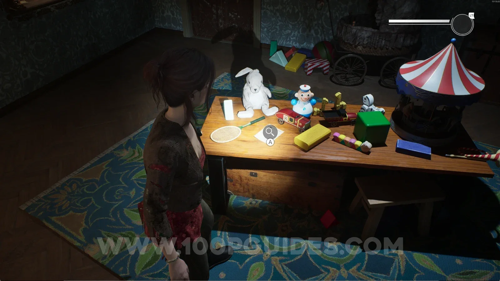 Remothered: Red Nuns Legacy Residential Wing: the revealed table on the right side