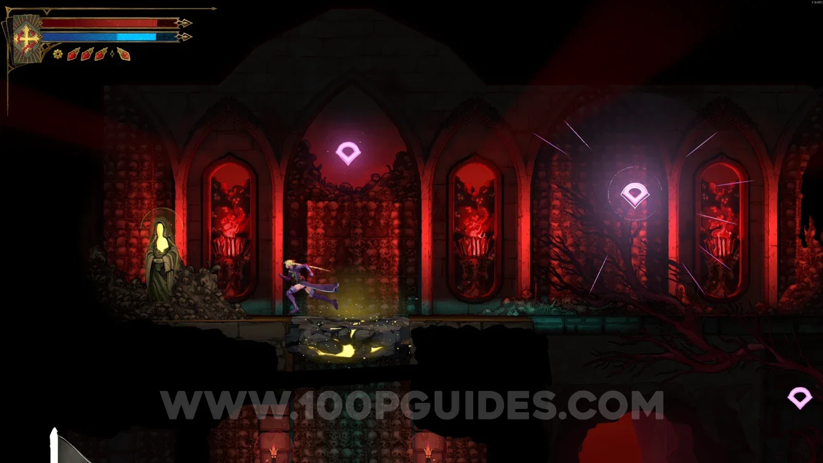 Castlevania Belmonts Curse Realm Of Old Night: XP Statue #10 on the left side of the area