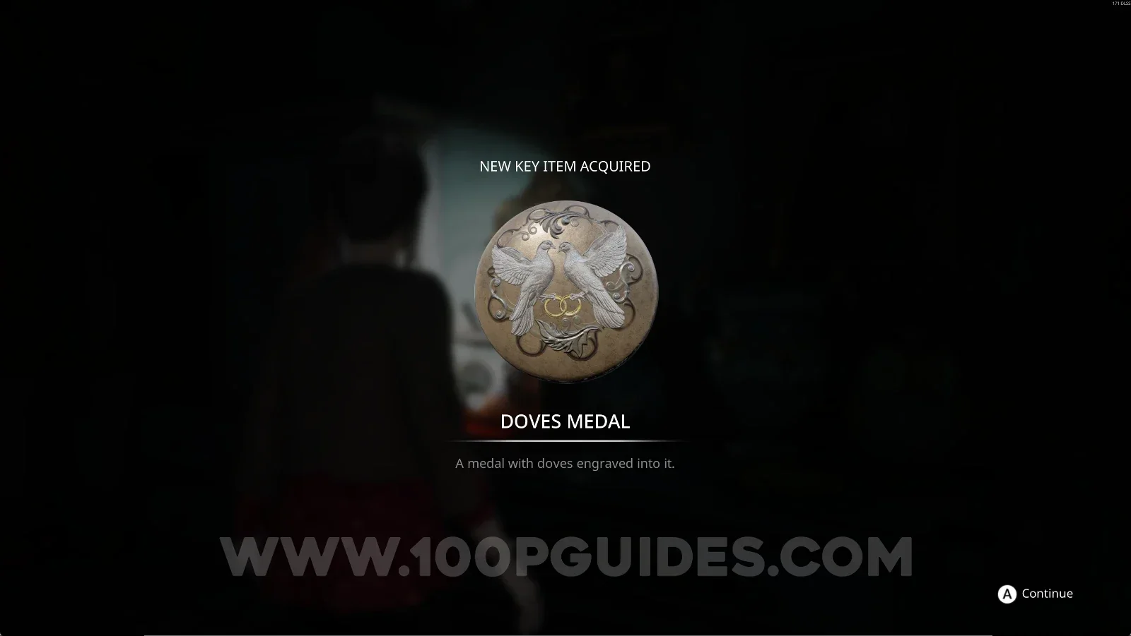 Remothered: Red Nuns Legacy: the Doves Medal obtained from the Music Box