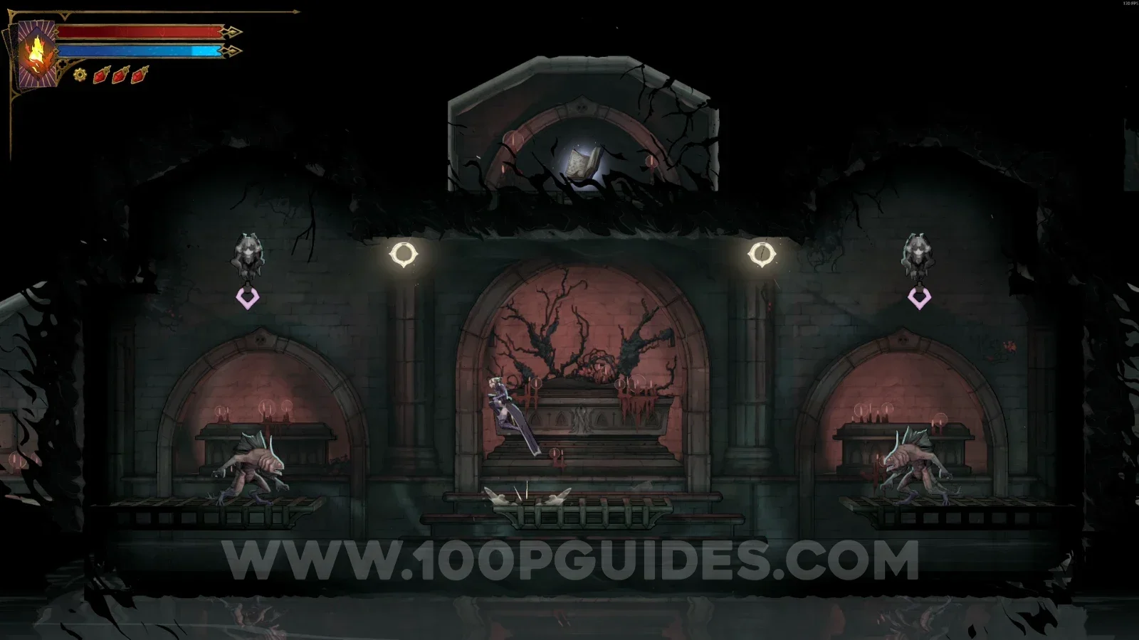 Castlevania Belmonts Curse Holy Innocents' Cemetery: going down the platforms and fighting enemies