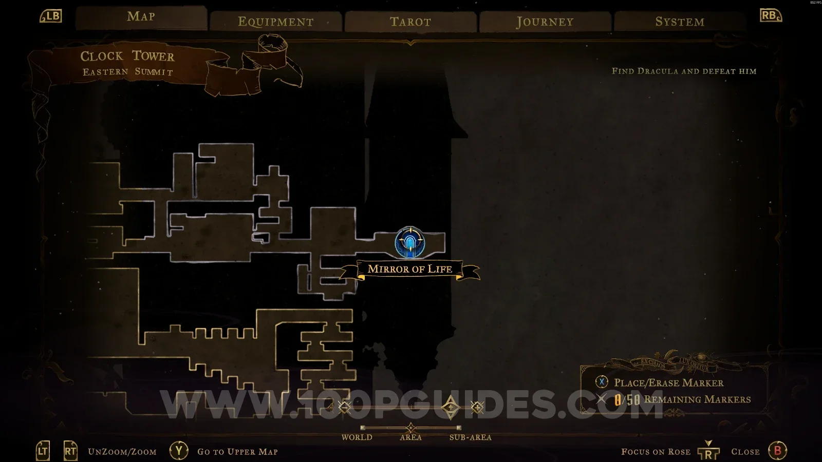 Castlevania Belmonts Curse Clock Tower: the Eastern Summit, where Mirror Of Life #30 is found