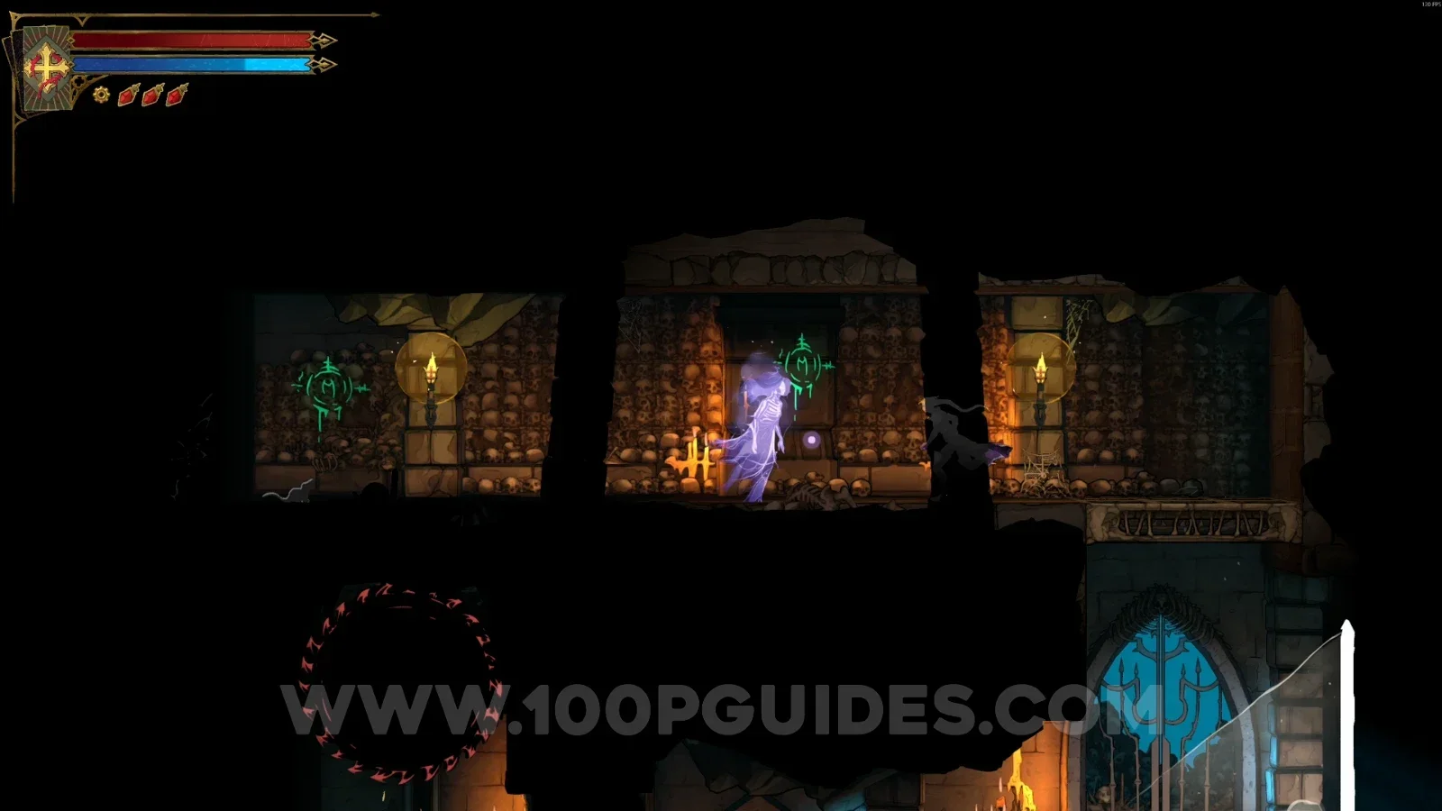 Castlevania Belmonts Curse Charnel Galleries: Clue The Shadow found at the top of the area