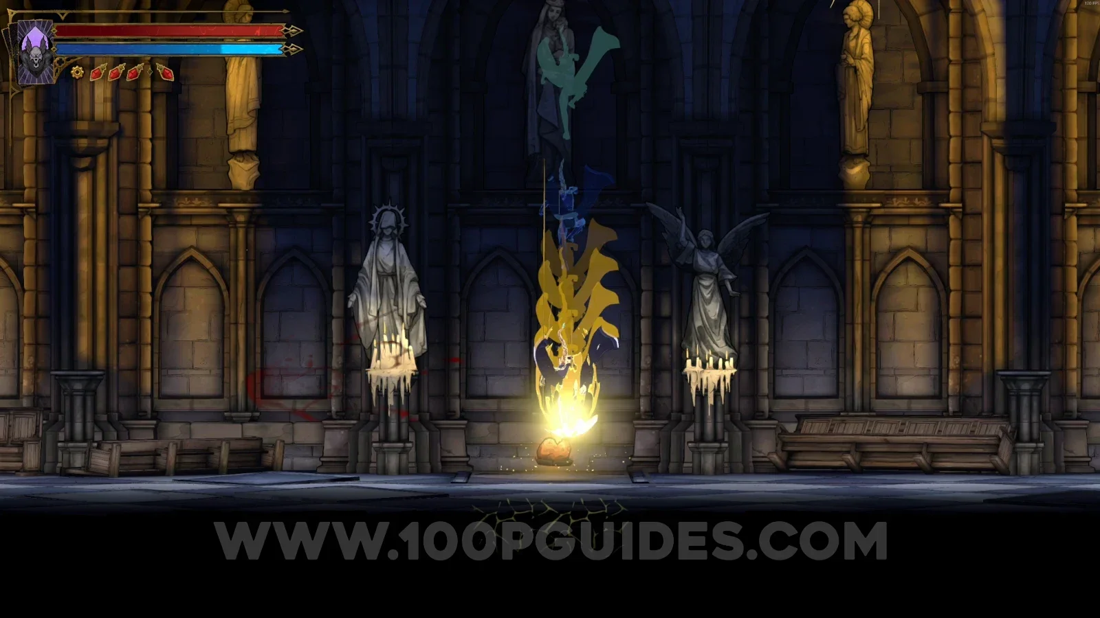 Castlevania Belmonts Curse Sealed Scriptorium: breaking the floor to reach the clue area